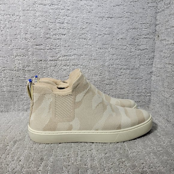 Rothy's The Chelsea Women's Size US 9 Camo Sand Pull On Ankle Boots Shoes - Picture 3 of 10